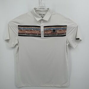 Tattoo Golf Men's Clubhouse Cool-Stretch Golf Shirt White Size XL Skull